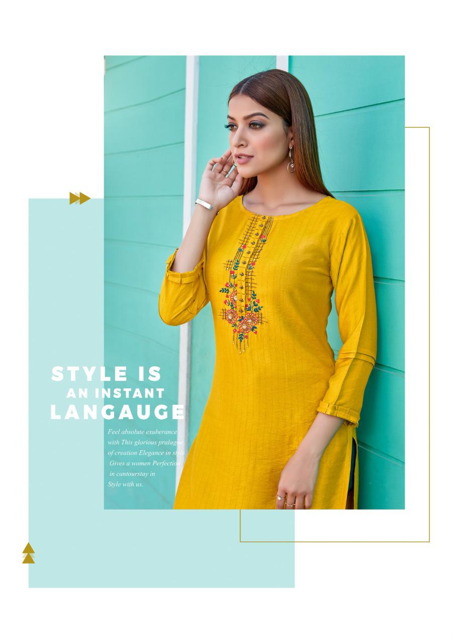 Ladies Flavour Copper Stone 2 Latest Fancy Ethinc Wear Designer Kurtis Collection